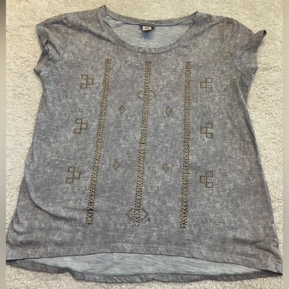 Mossimo Supply Co. Tops - Mossimo Gold Detail Tee